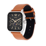 Casio Standard Moon Phase Day Date Leather Belt Watch MTP-M305L-1AVDF