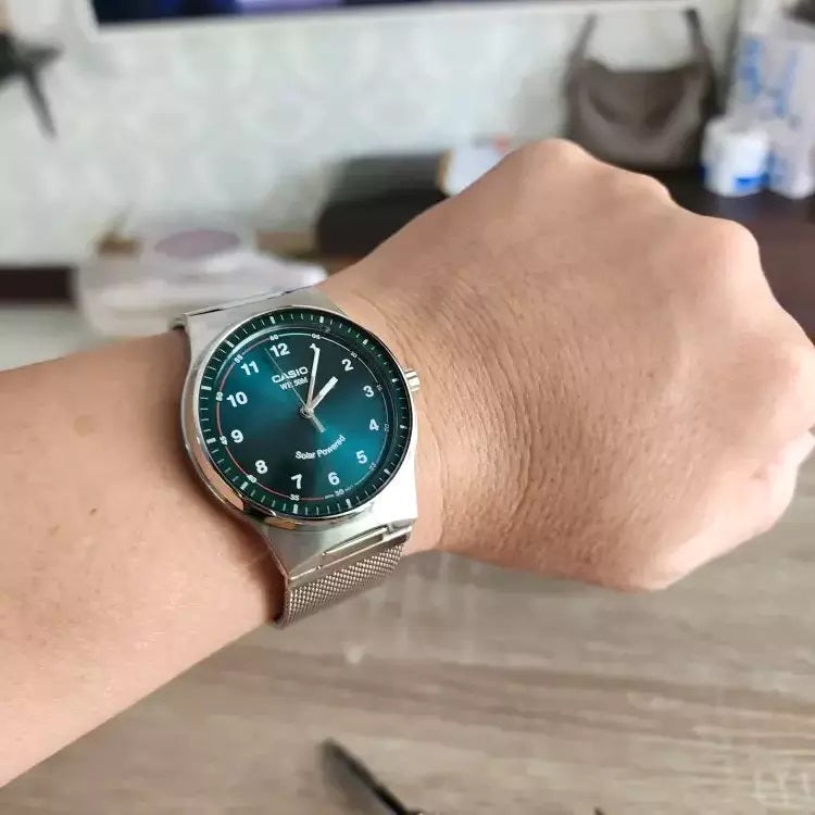 Casio Standard Solar Powered Mesh Chain Watch MTP-RS105M-3BVDF