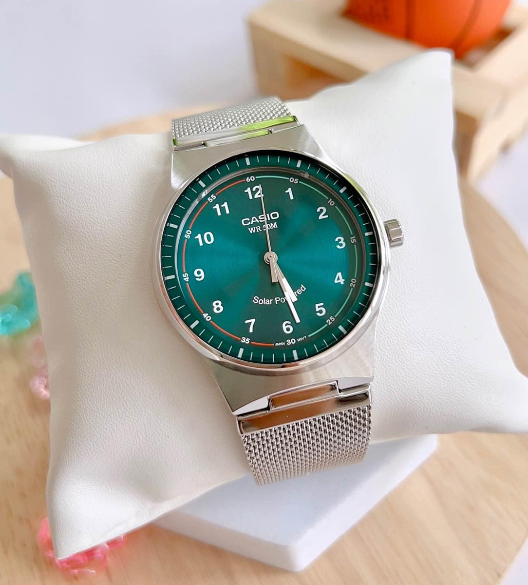 Casio Standard Solar Powered Mesh Chain Watch MTP-RS105M-3BVDF