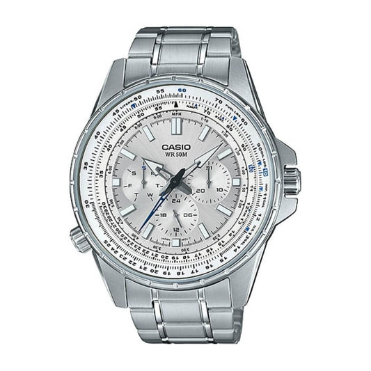 Casio Enticer Sweep Second Stainless Steel Chain Watch MTP-SW320D-7AVDF