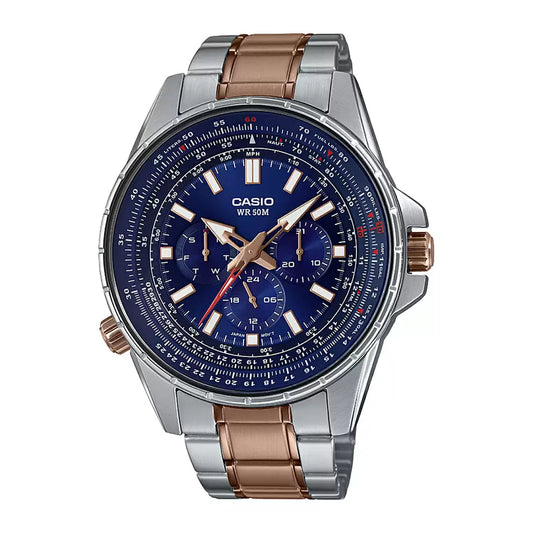 Casio Enticer Sweep Second Stainless Steel Chain Watch MTP-SW320RG-2AVDF