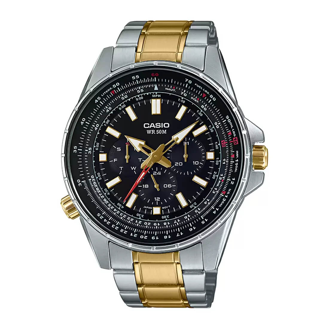 Casio Enticer Sweep Second Stainless Steel Chain Watch MTP-SW320SG-1AVDF