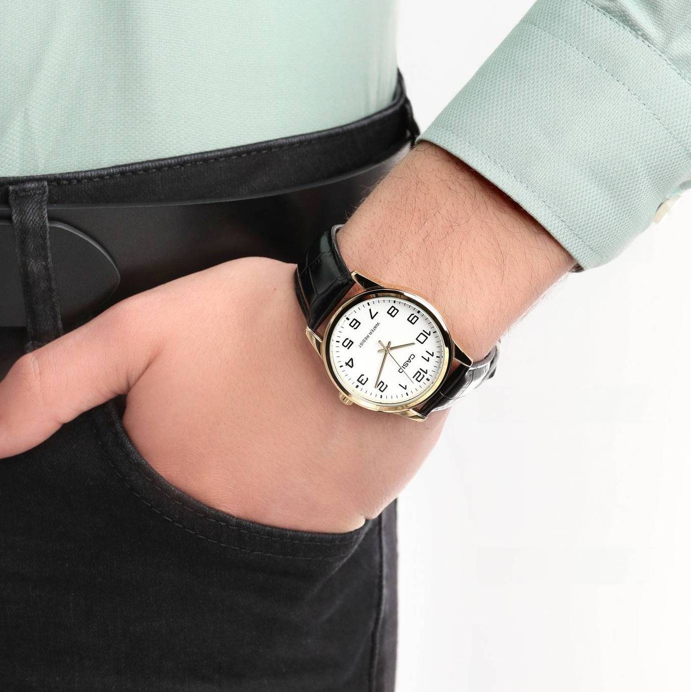 Casio Standard Belt Watch MTP-V001GL-7BUDF