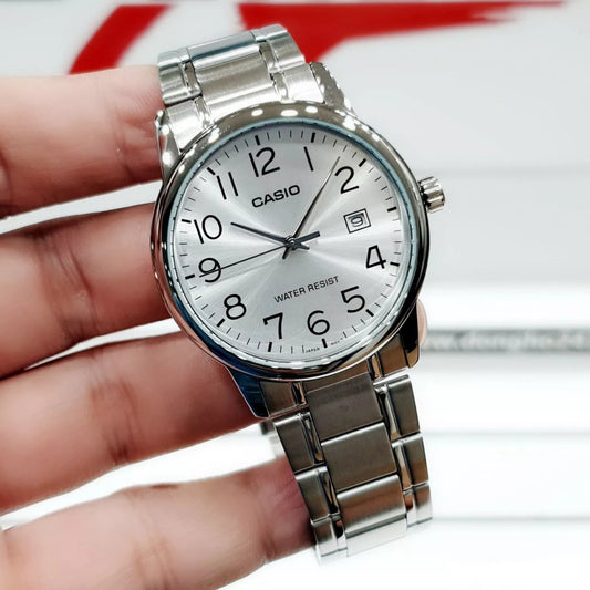 Casio Standard Date Chain Watch MTP-V002D-7BUDF