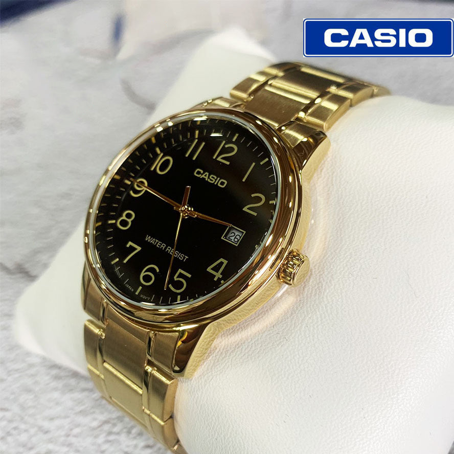 Casio Standard Date Golden Chain Watch MTP-V002G-1BUDF