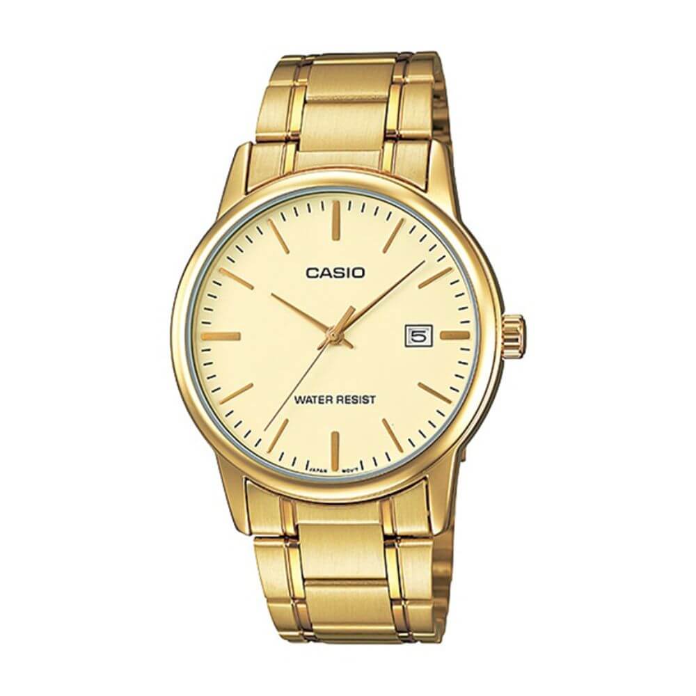 Casio Standard Date Golden Chain Watch MTP-V002G-9AUDF