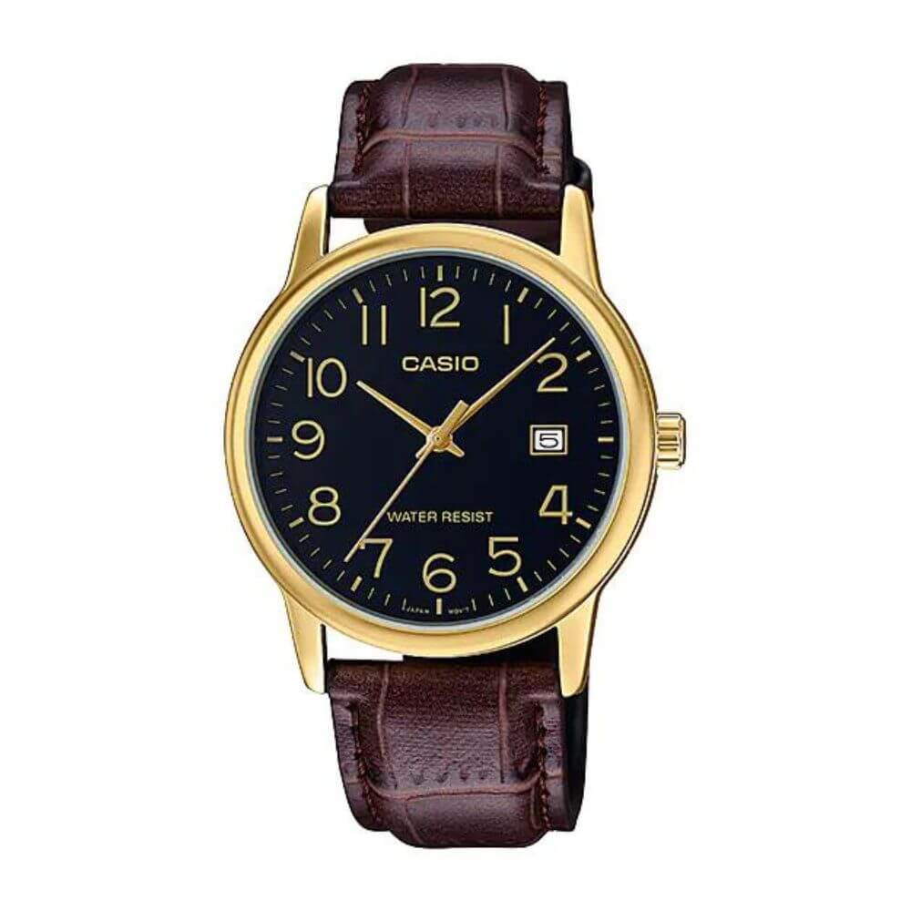 Casio Standard Date Golden Belt Watch MTP-V002GL-1BUDF