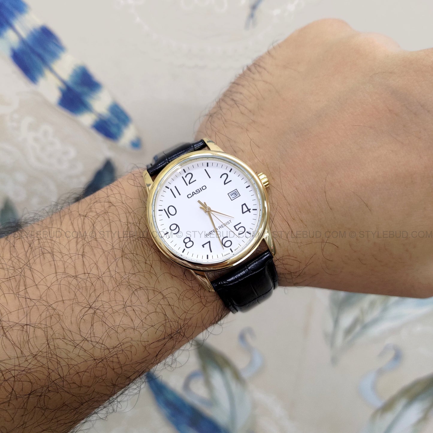 Casio Standard Date Golden Belt Watch MTP-V002GL-7B2UDF