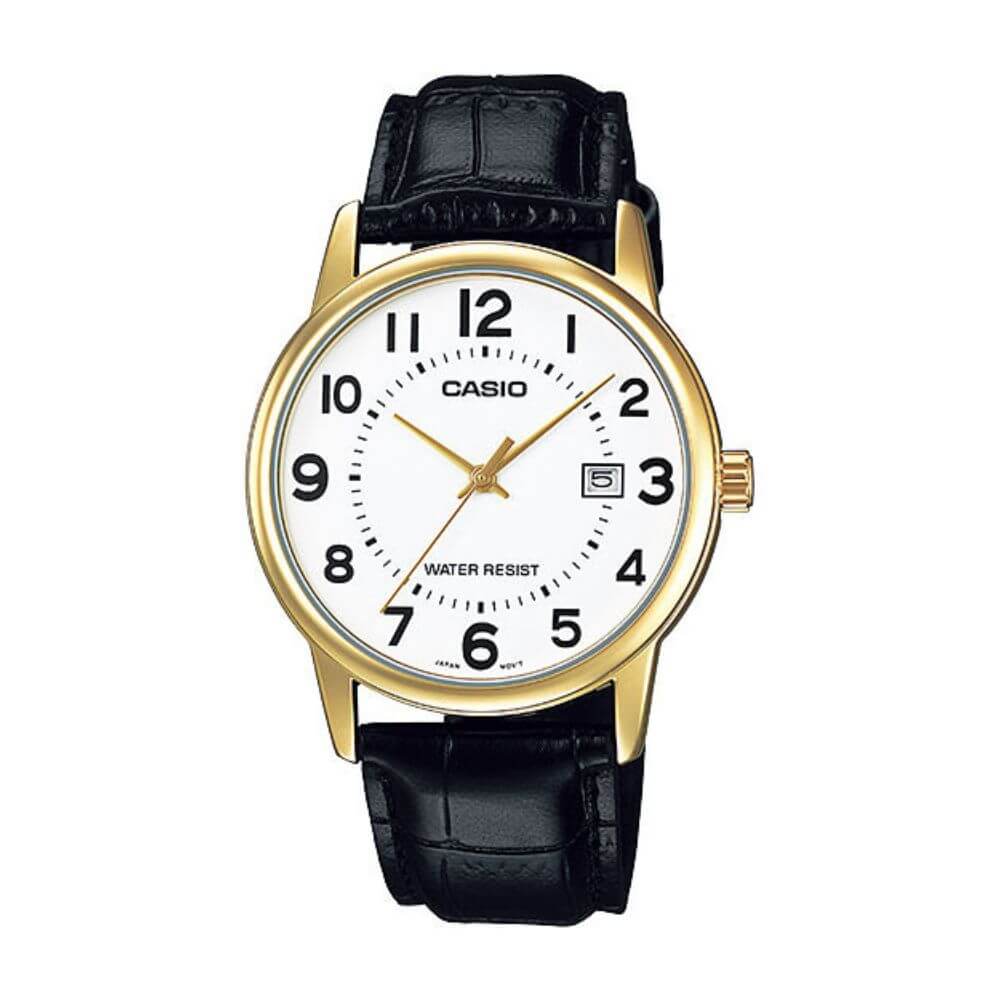 Casio Standard Date Golden Belt Watch MTP-V002GL-7BUDF