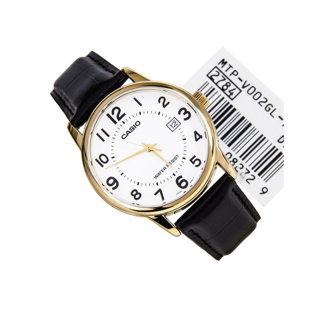 Casio Standard Date Golden Belt Watch MTP-V002GL-7BUDF