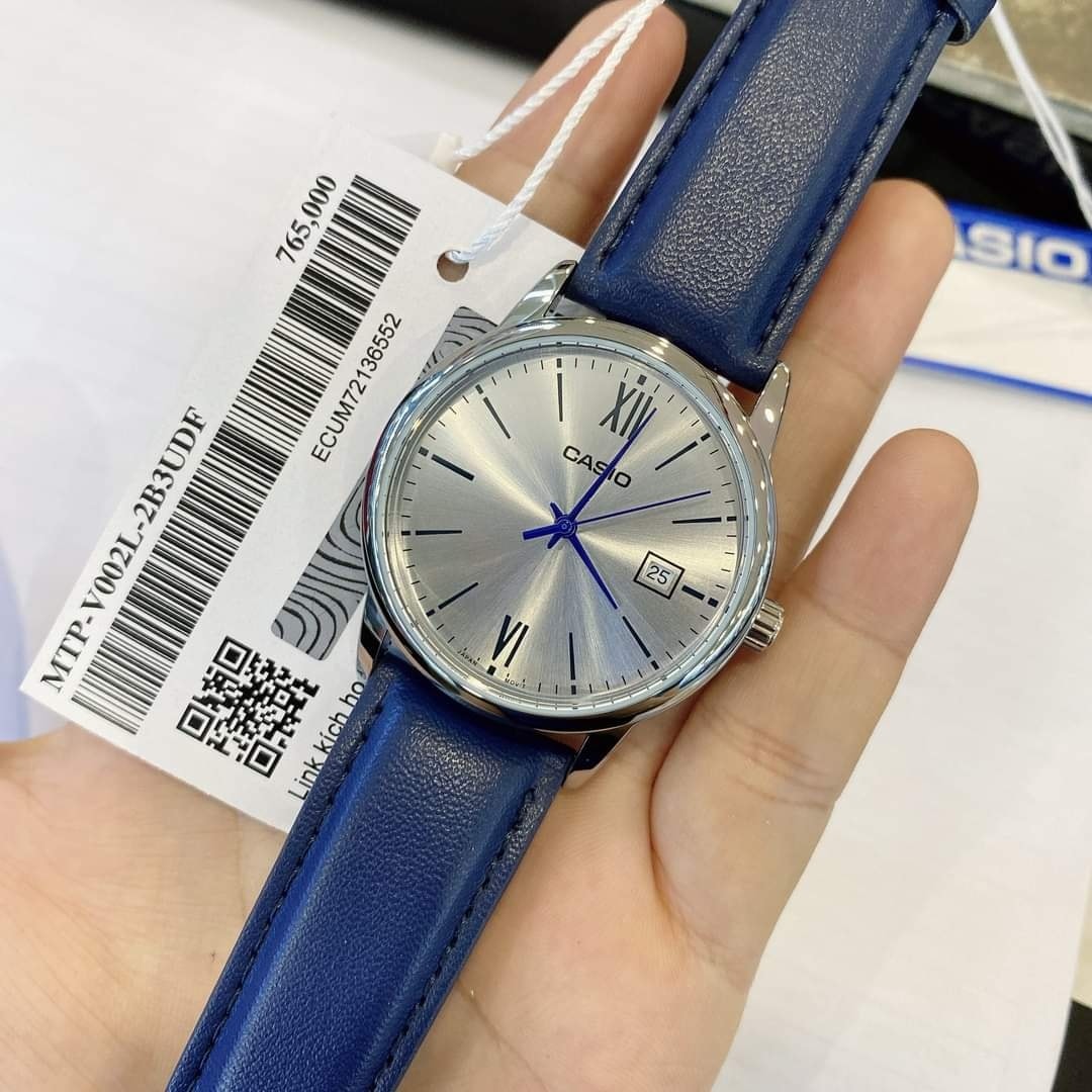Casio Standard Date Belt Watch MTP-V002L-2B3UDF