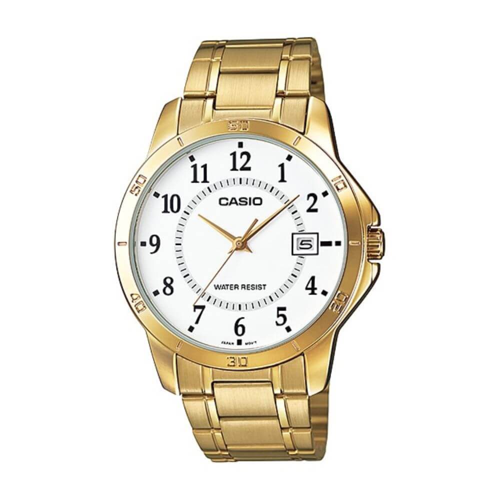Casio Standard Date Golden Chain Watch MTP-V004G-7BUDF