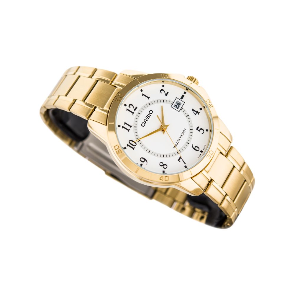 Casio Standard Date Golden Chain Watch MTP-V004G-7BUDF