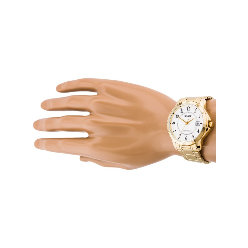Casio Standard Date Golden Chain Watch MTP-V004G-7BUDF