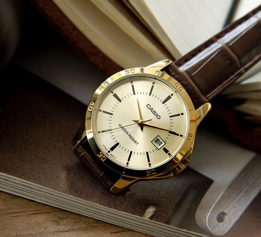 Casio Standard Date Belt Watch MTP-V004GL-9AUDF