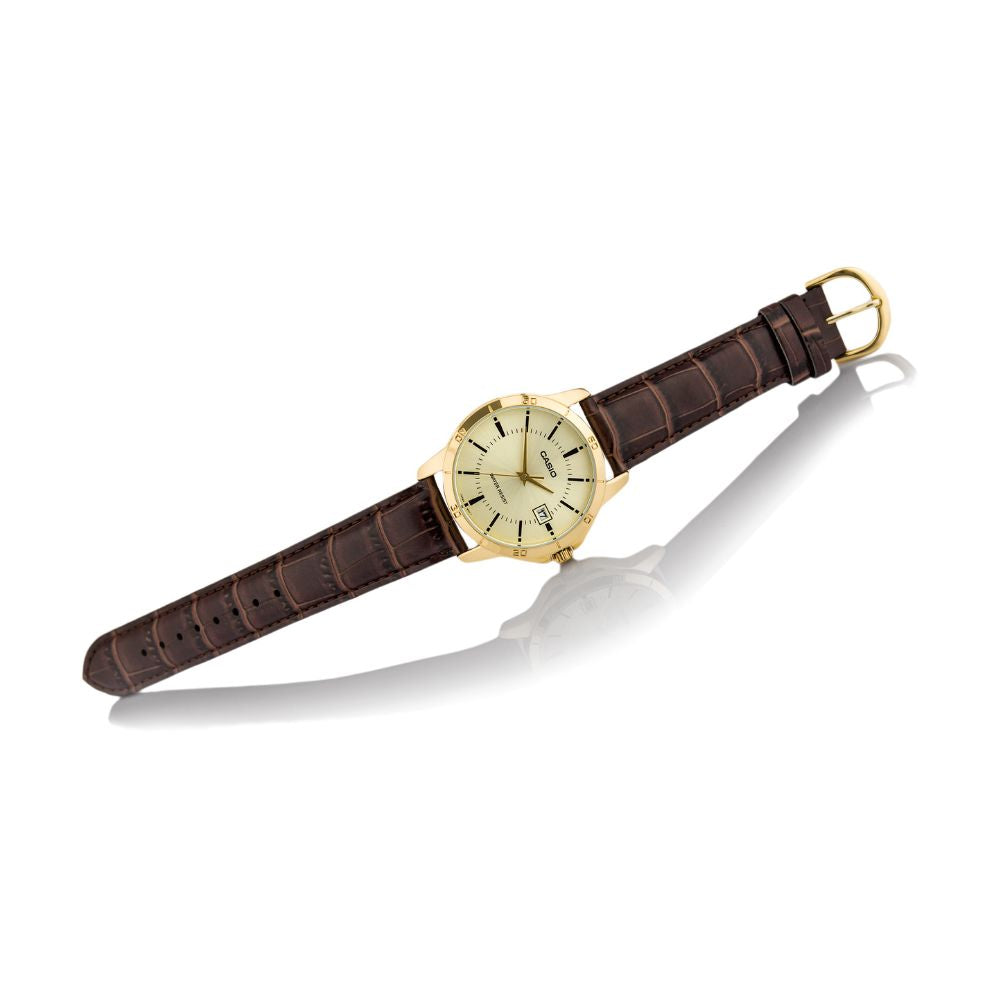 Casio Standard Date Belt Watch MTP-V004GL-9AUDF