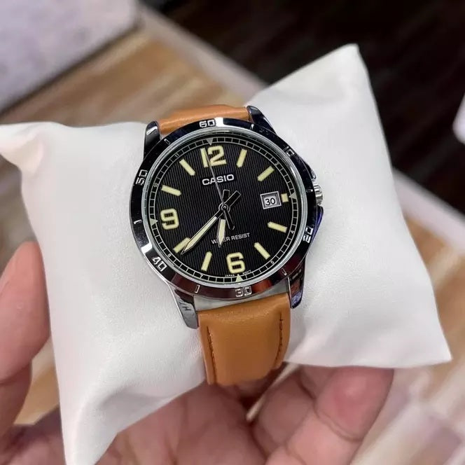 Casio Standard Date Belt Watch MTP-V004L-1B2UDF