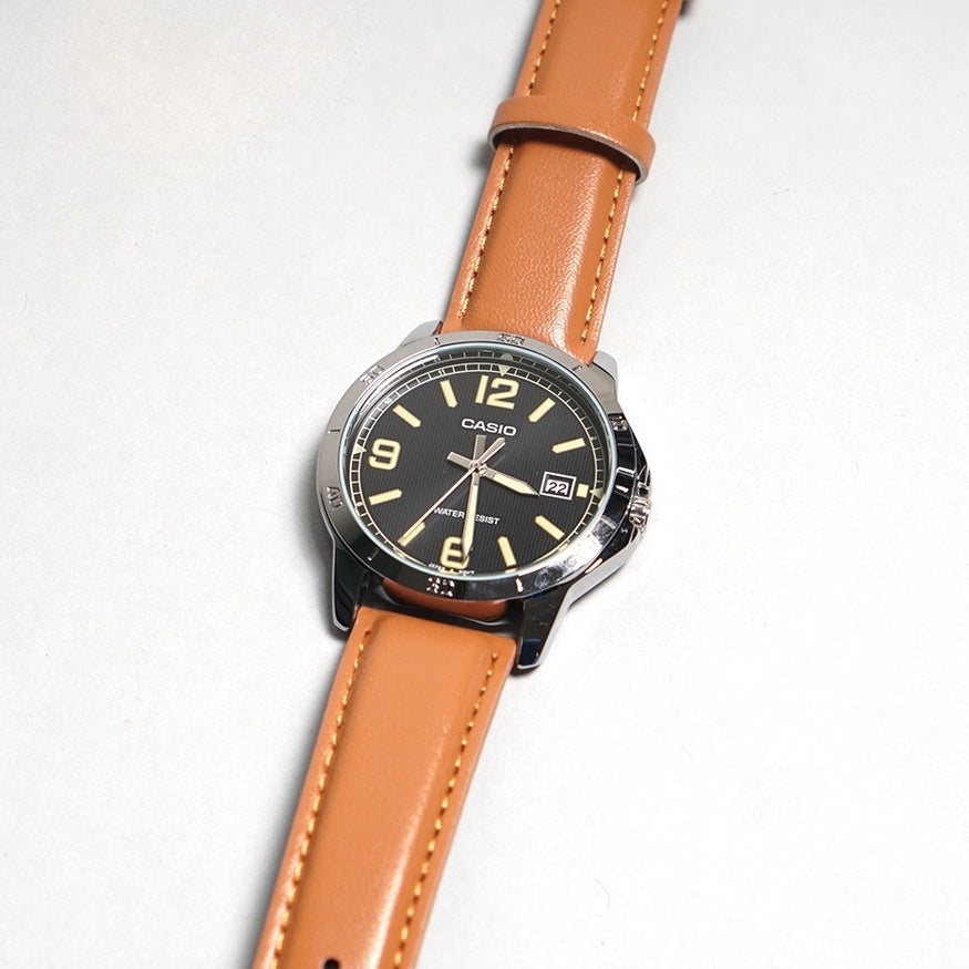 Casio Standard Date Belt Watch MTP-V004L-1B2UDF