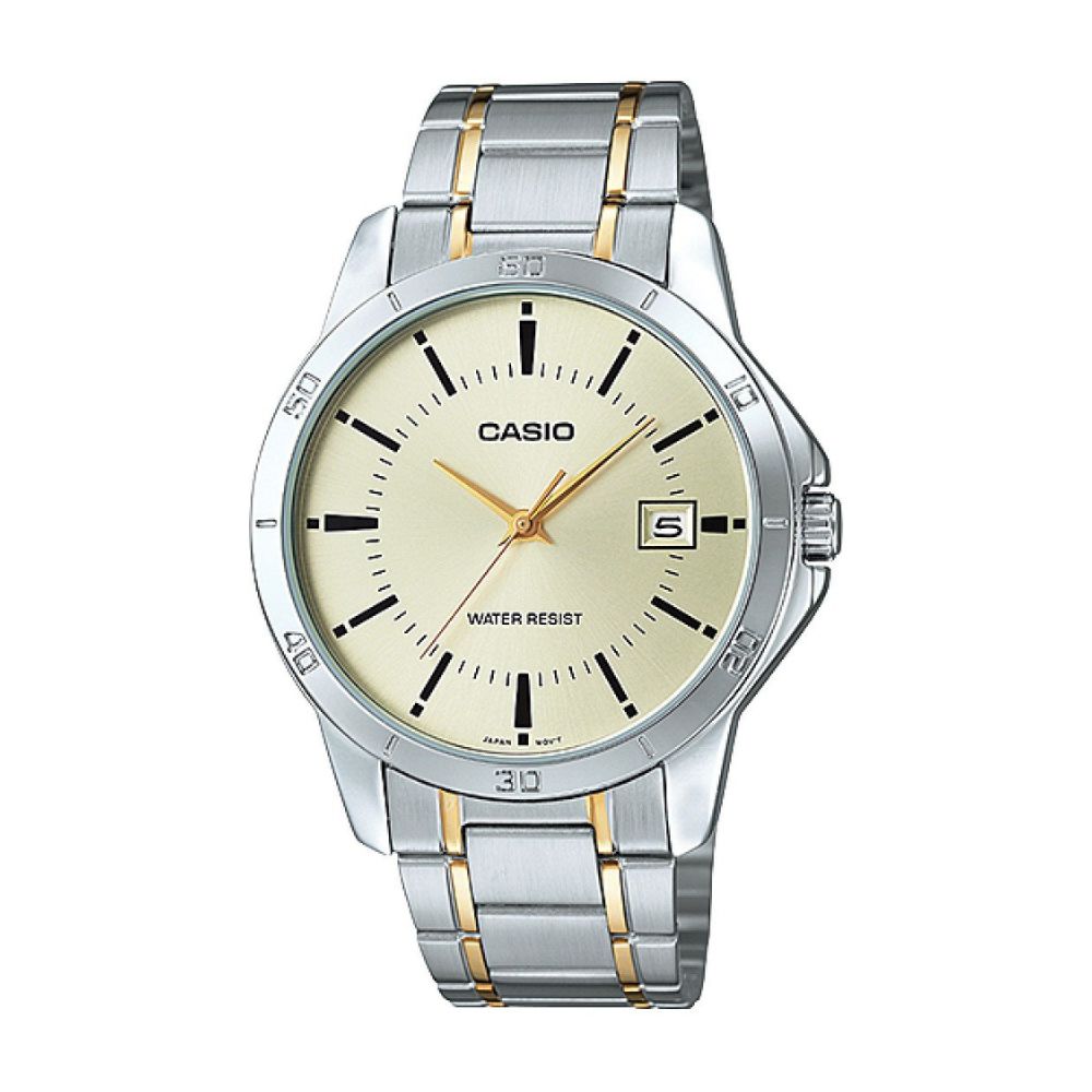 Casio Standard Date Chain Watch MTP-V004SG-9AUDF