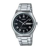 Casio Standard Day Date Silver Chain Watch MTP-V006D-1BUDF