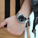 Casio Standard Day Date Silver Chain Watch MTP-V006D-1BUDF