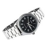 Casio Standard Day Date Silver Chain Watch MTP-V006D-1BUDF