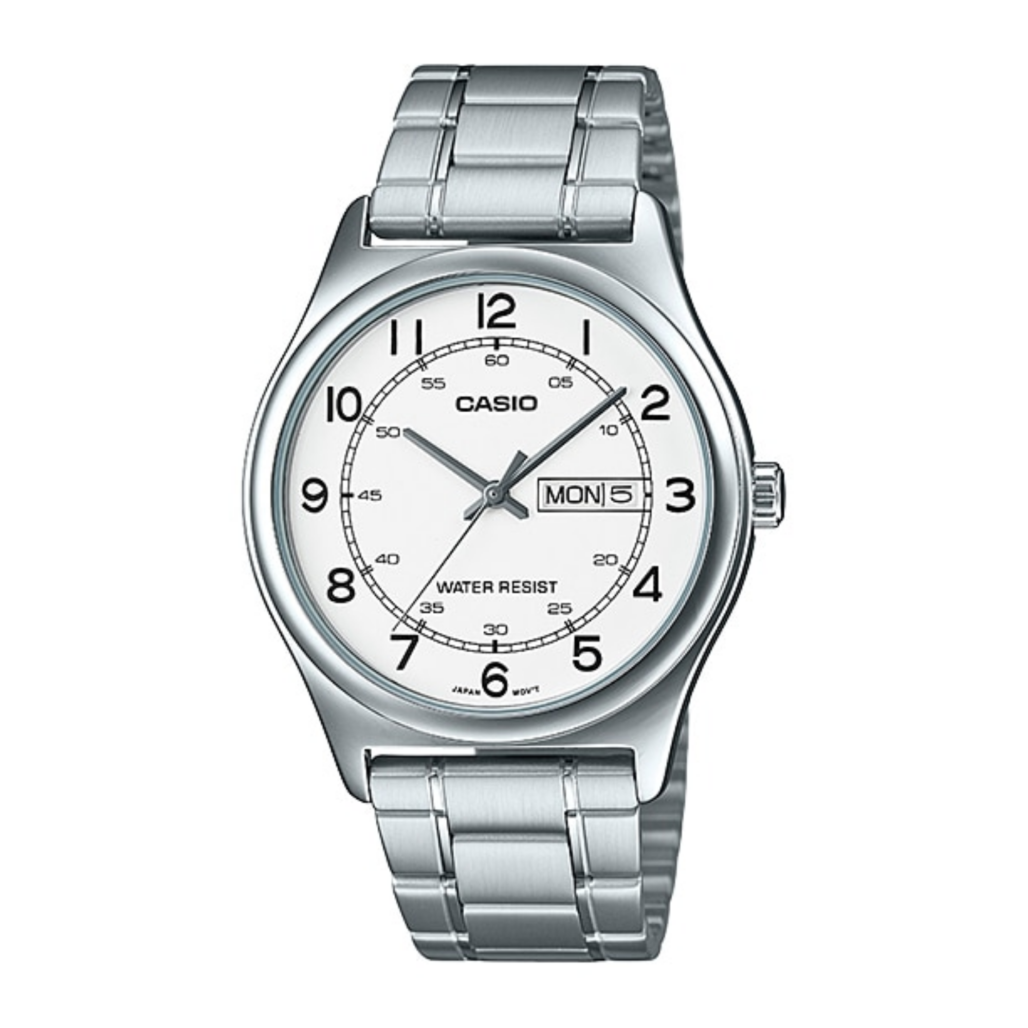 Casio Standard Day Date Silver Chain Watch MTP-V006D-7B2UDF