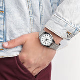 Casio Standard Day Date Silver Chain Watch MTP-V006D-7BUDF