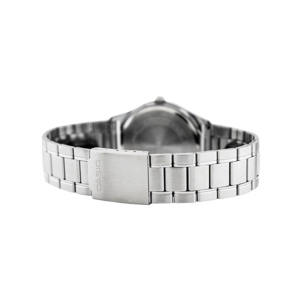 Casio Standard Day Date Silver Chain Watch MTP-V006D-7BUDF