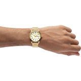 Casio Standard Day Date Golden Chain Watch MTP-V006G-9BUDF
