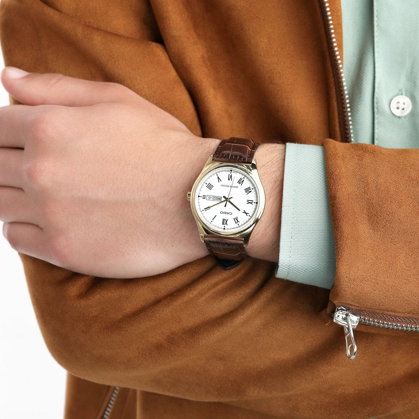 Casio Standard Day Date Belt Watch MTP-V006GL-7BUDF