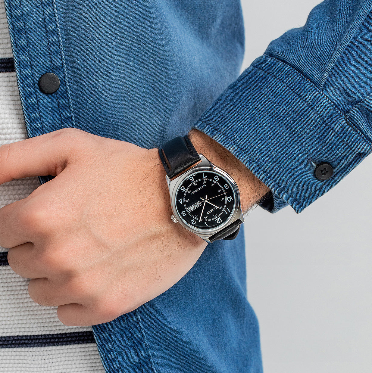Casio Standard Day Date Belt Watch MTP-V006L-1B2UDF