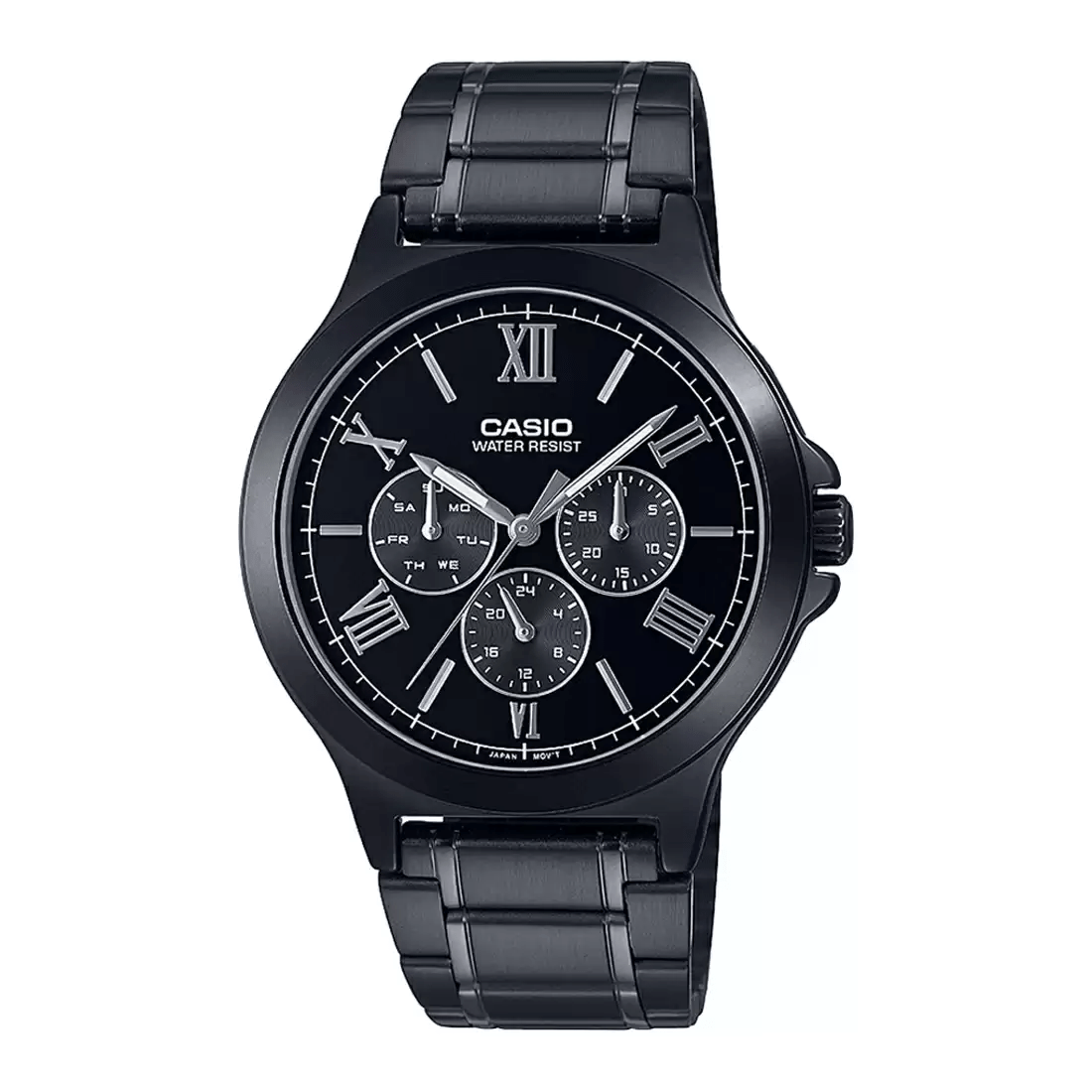 Casio Enticer Multifunction Black Chain Watch MTP-V300B-1AUDF