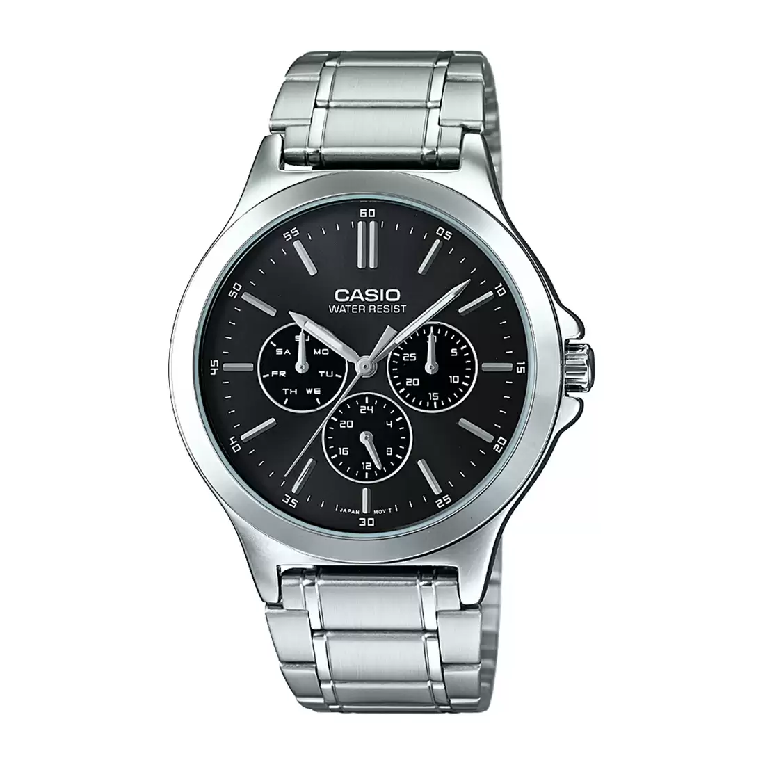 Casio Enticer Multifunction Silver Chain Watch MTP-V300D-1AUDF