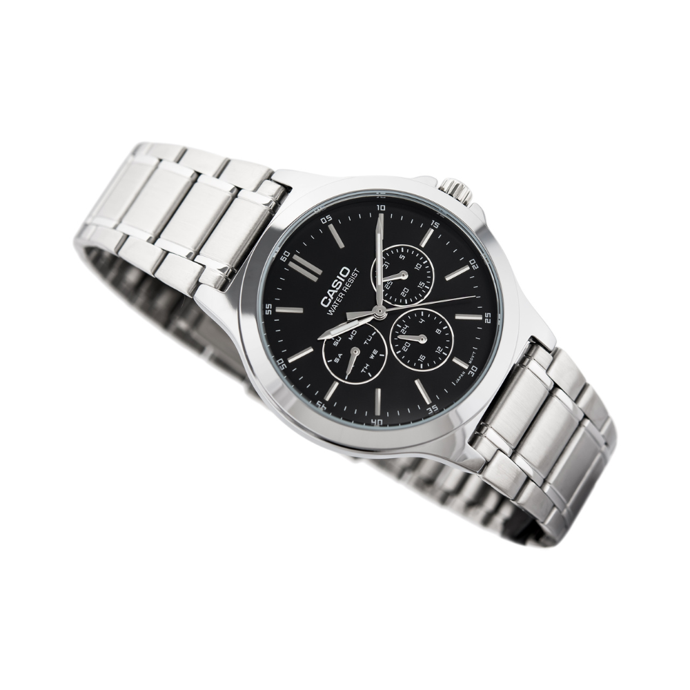 Casio Enticer Multifunction Silver Chain Watch MTP-V300D-1AUDF
