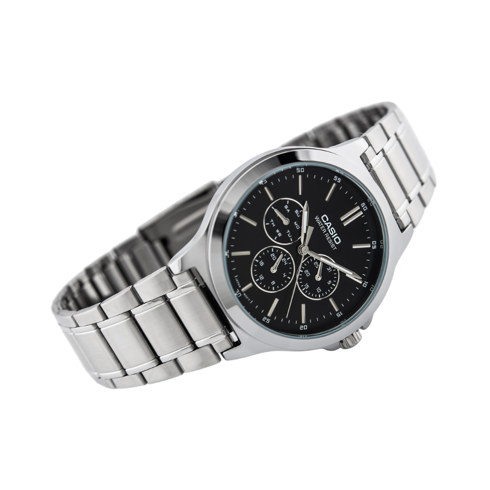 Casio Enticer Multifunction Silver Chain Watch MTP-V300D-1AUDF