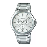 Casio Enticer Multifunction Silver Chain Watch MTP-V300D-7AUDF