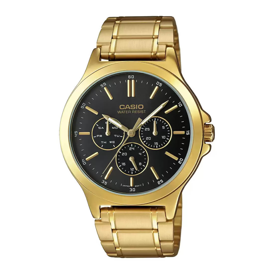 Casio Enticer Multifunction Golden Chain Watch MTP-V300G-1AUDF