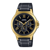 Casio Enticer Multifunction Golden Black Chain Watch MTP-V300GB-1AUDF