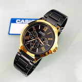 Casio Enticer Multifunction Golden Black Chain Watch MTP-V300GB-1AUDF