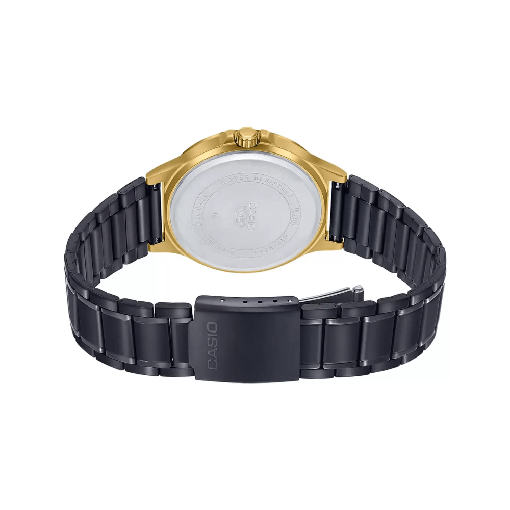Casio Enticer Multifunction Golden Black Chain Watch MTP-V300GB-1AUDF