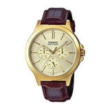 Casio Enticer Multifunction Golden Belt Watch MTP-V300GL-9AUDF