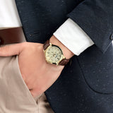 Casio Enticer Multifunction Golden Belt Watch MTP-V300GL-9AUDF