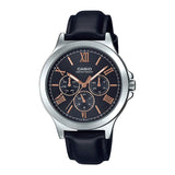 Casio Enticer Multifunction Silver Belt Watch MTP-V300L-1A2UDF