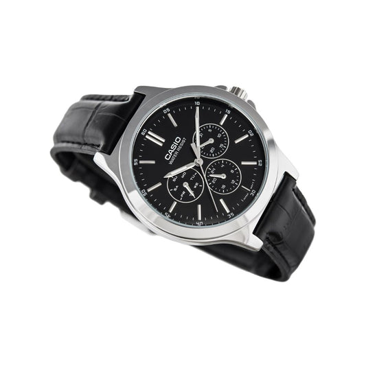 Casio Enticer Multifunction Silver Belt Watch MTP-V300L-1AUDF