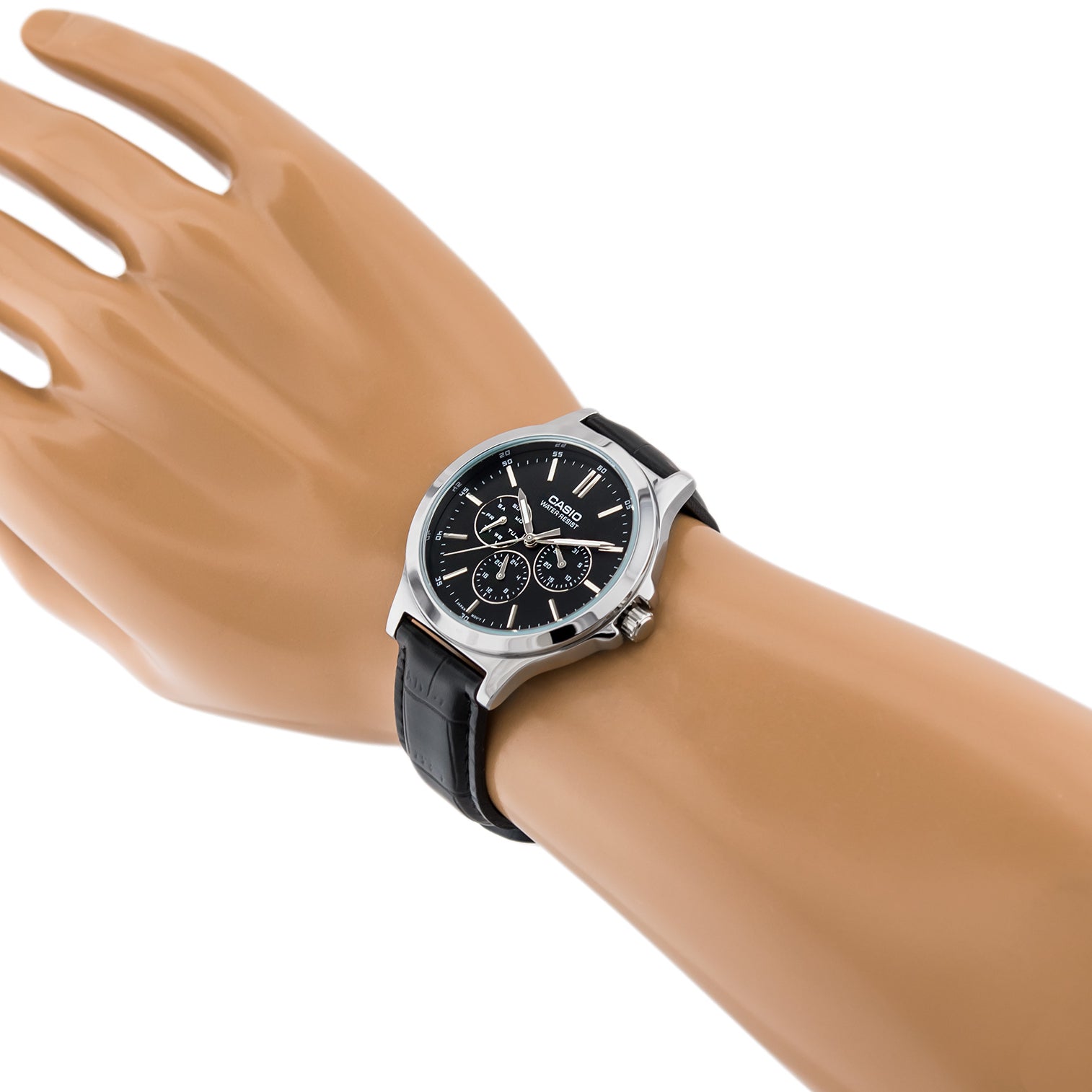 Casio Enticer Multifunction Silver Belt Watch MTP-V300L-1AUDF