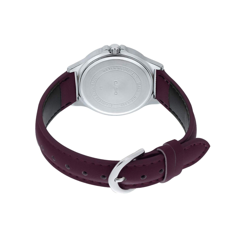 Casio Enticer Multifunction Silver Belt Watch MTP-V300L-9AUDF