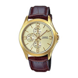Casio Enticer Multifunction Golden Belt Watch MTP-V301GL-9AUDF