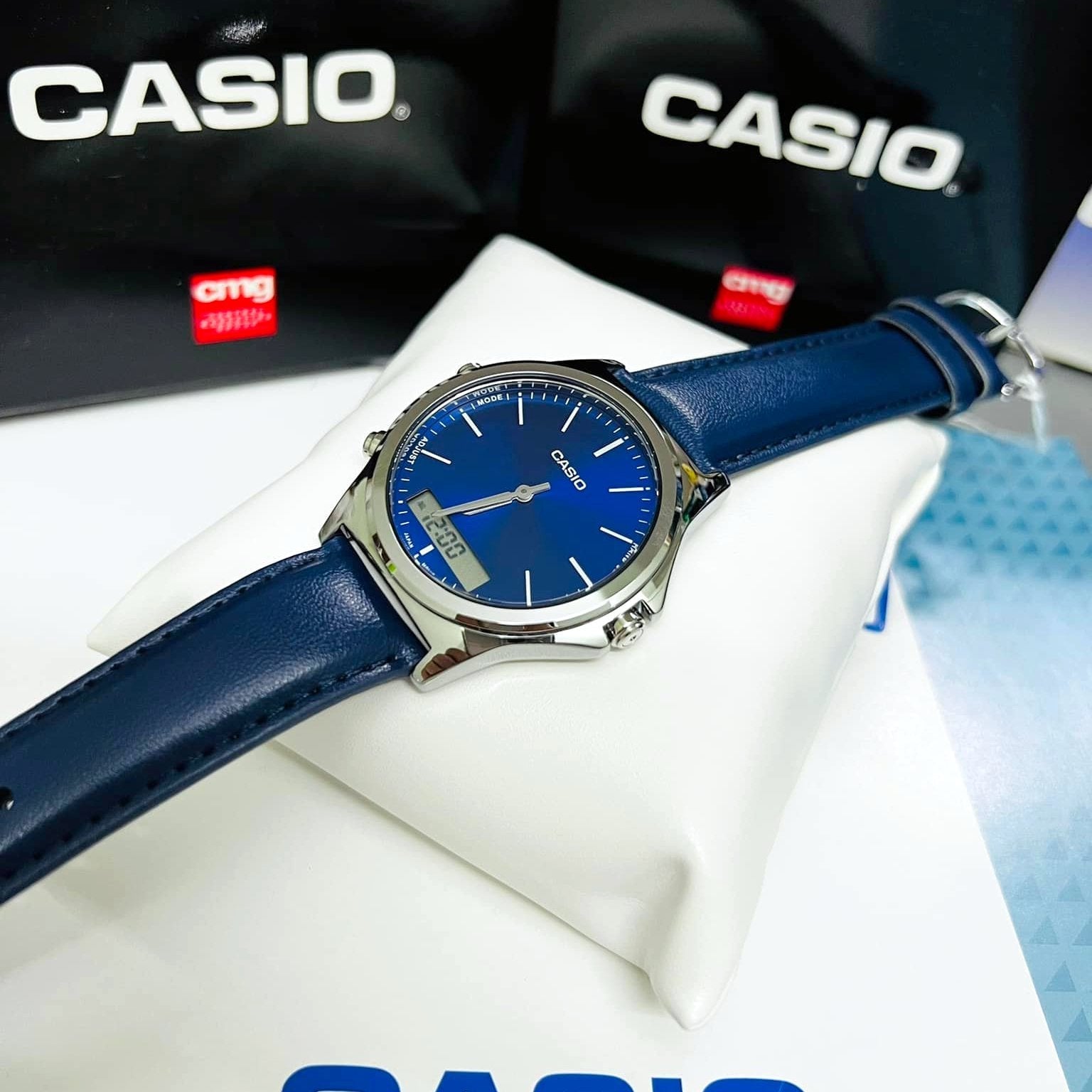 Casio Standard Dual Time Belt Watch MTP-VC01L-2EUDF