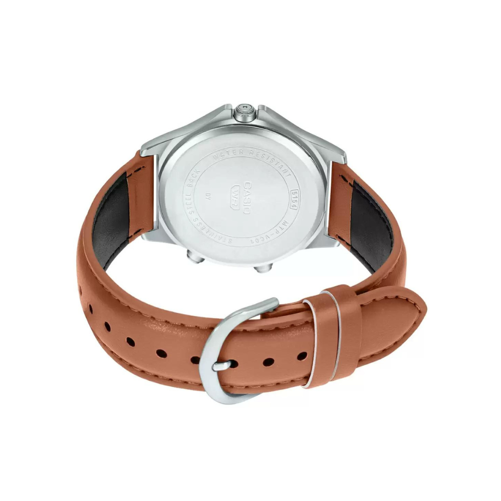 Casio Standard Dual Time Belt Watch MTP-VC01L-7EUDF